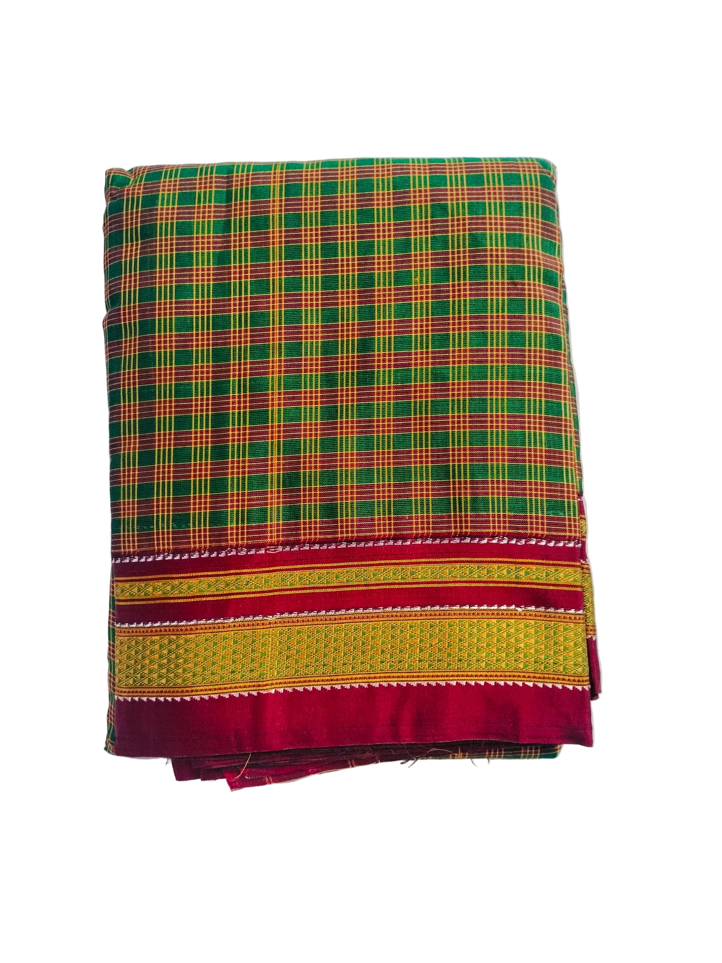 Pure Chikki Paras Saree with Pure Silk Pallu - Brown